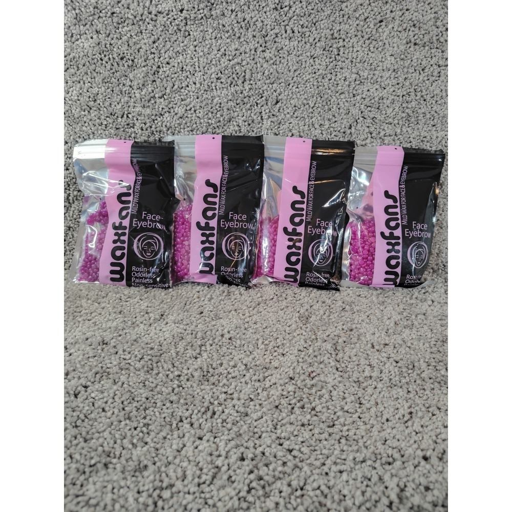 Waxfans Wax Beads 4 Pack For Face And Eyebrows